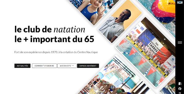 Site vitrine du club de natation de TARBES